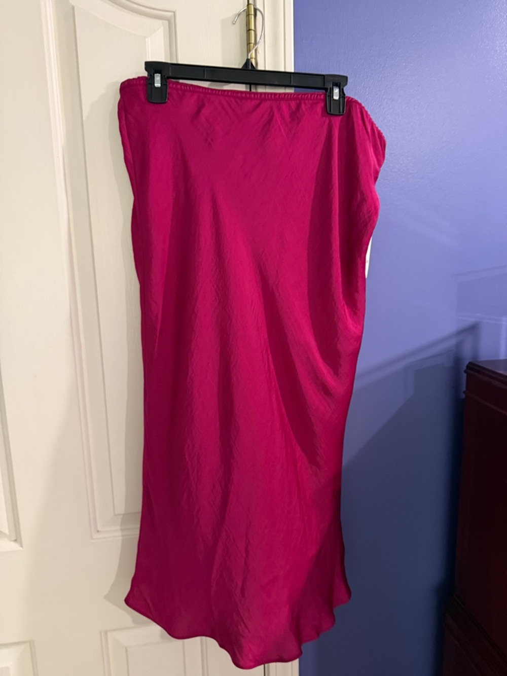 INC International Concepts Fuchsia Maxi Slip Skirt